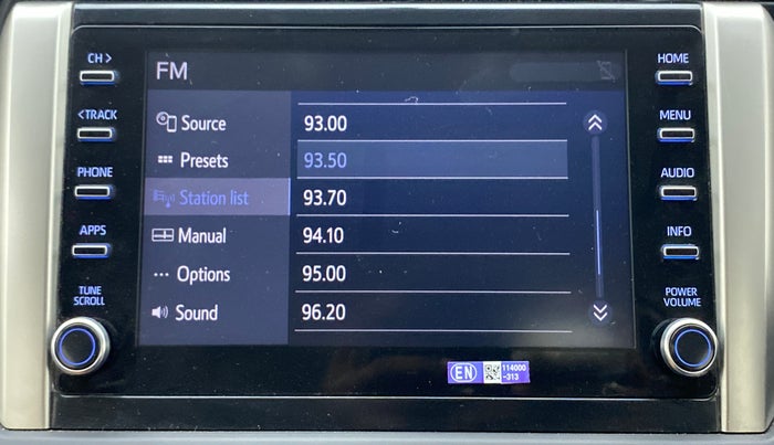 2022 Toyota Innova Crysta 2.7 VX 7 STR, Petrol, Manual, 13,279 km, Infotainment System