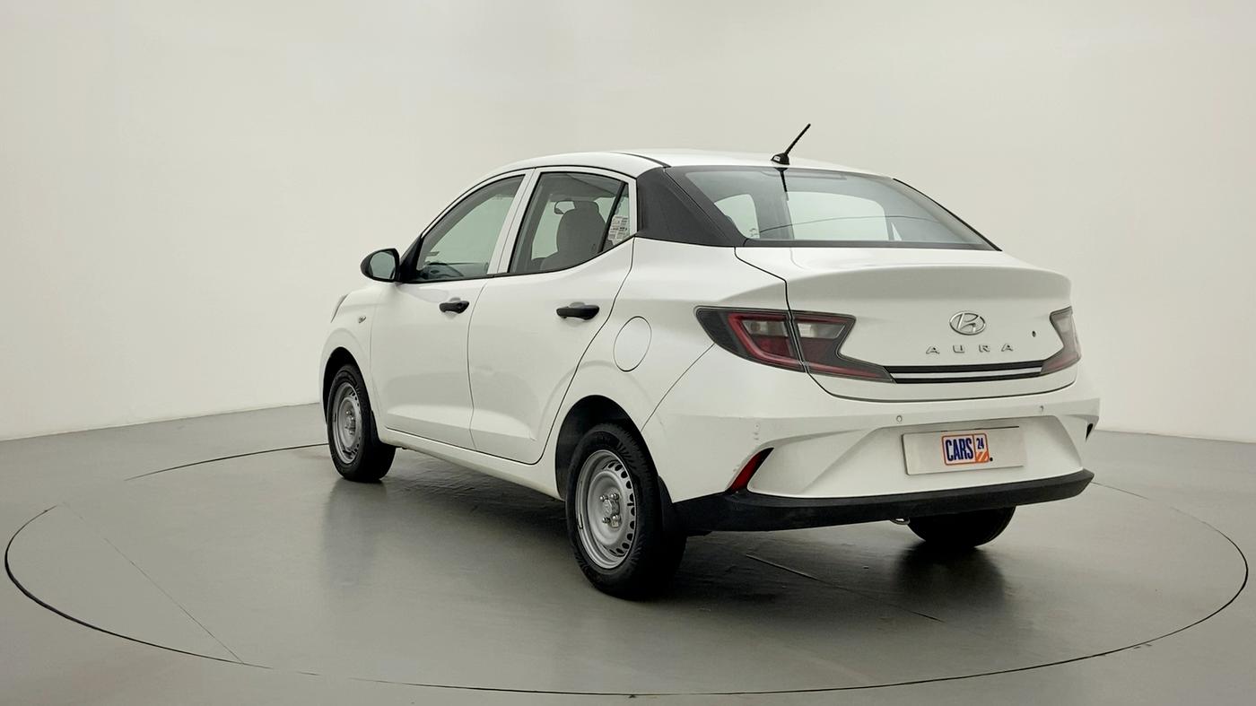 2021 Hyundai AURA E MT 1.2 KAPPA, Petrol, Manual, 1,369 km, Left Back Diagonal