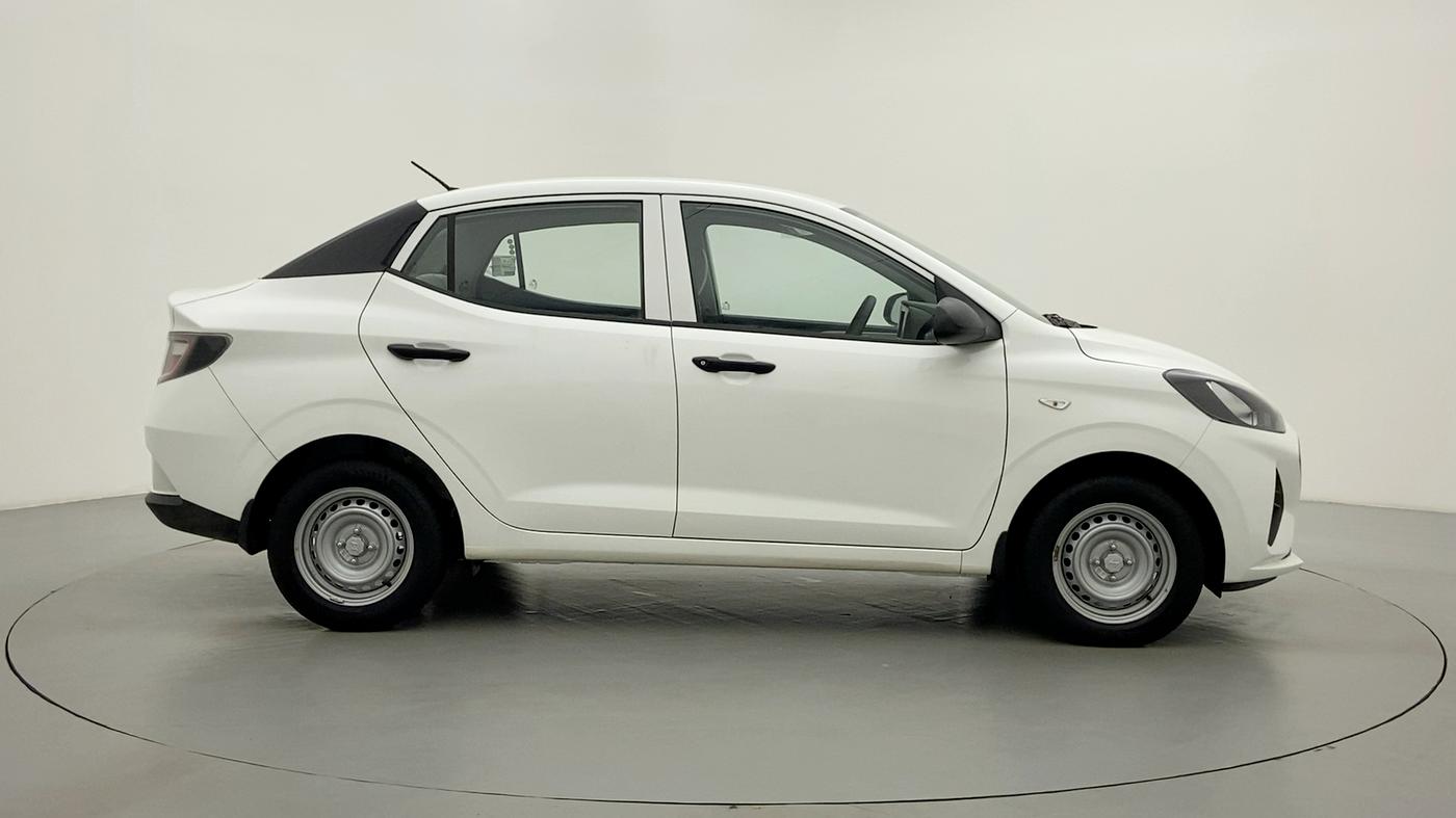 2021 Hyundai AURA E MT 1.2 KAPPA, Petrol, Manual, 1,369 km, Right Side View