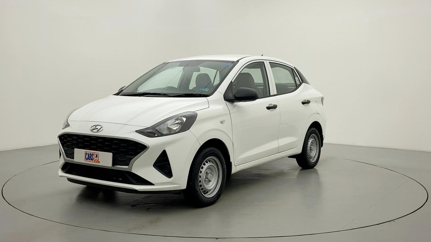 2021 Hyundai AURA E MT 1.2 KAPPA, Petrol, Manual, 1,369 km, Left Front Diagonal