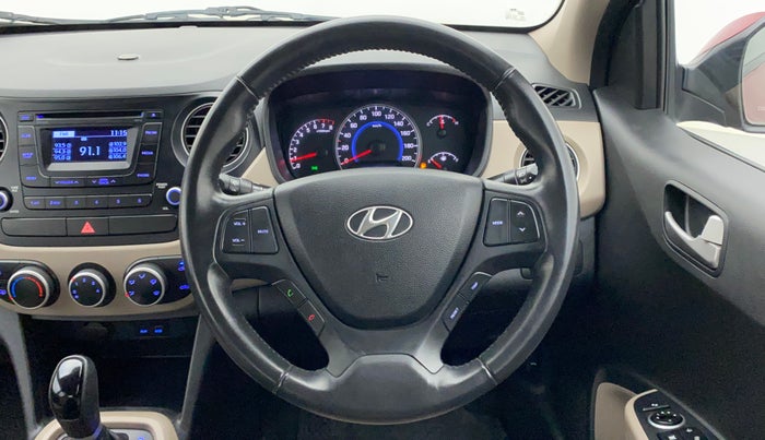 2015 Hyundai Grand i10 ASTA AT 1.2 KAPPA VTVT, Petrol, Automatic, 11,133 km, Steering Wheel Close Up