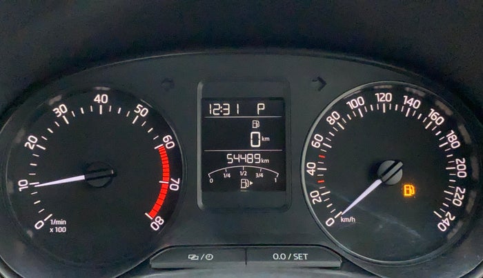 2019 Skoda Rapid STYLE 1.6 MPI AT, Petrol, Automatic, 54,489 km, Odometer Image