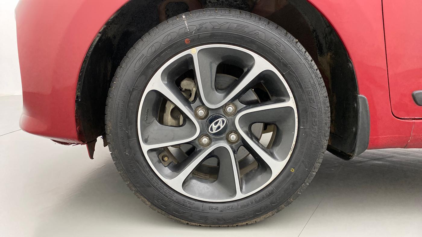 2017 Hyundai Grand i10 ASTA 1.2 KAPPA VTVT, Petrol, Manual, 27,699 km, Left Front Wheel