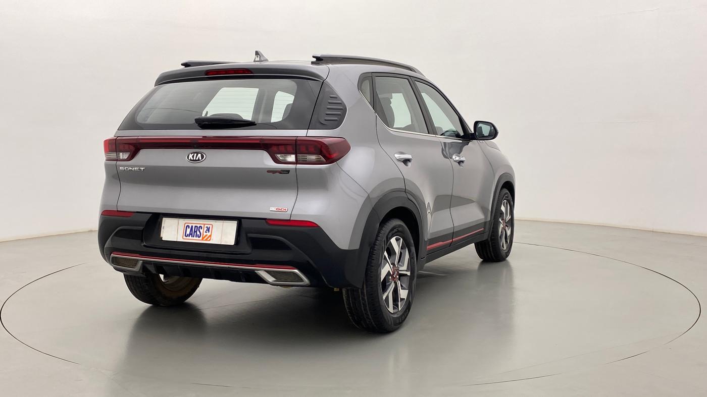 2020 KIA SONET GTX PLUS DCT 1.0, Petrol, Automatic, 14,752 km, Right Back Diagonal
