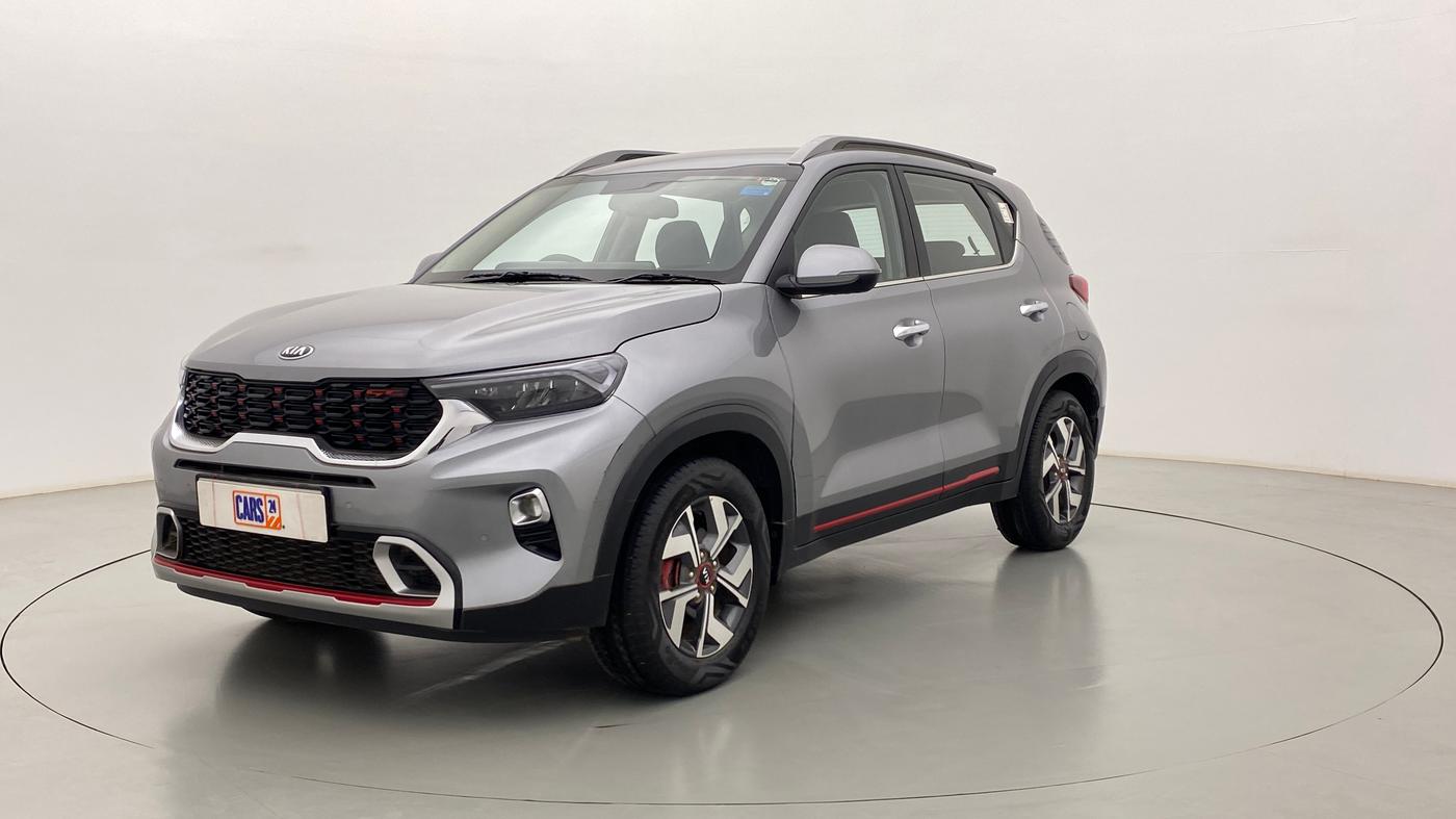 2020 KIA SONET GTX PLUS DCT 1.0, Petrol, Automatic, 14,752 km, Left Front Diagonal