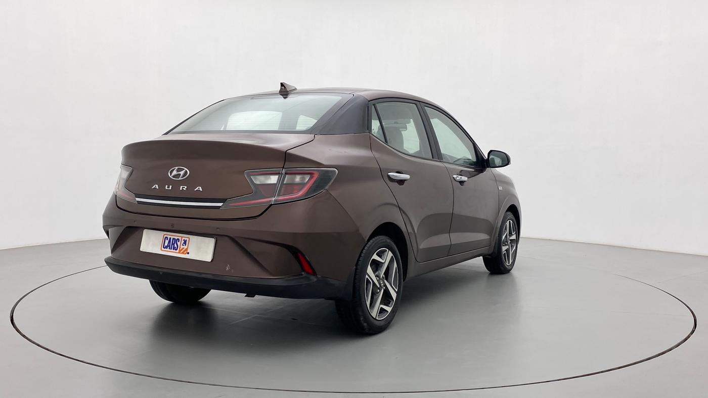2020 Hyundai AURA SX PLUS 1.2 AMT CRDI, Diesel, Automatic, 37,244 km, Right Back Diagonal