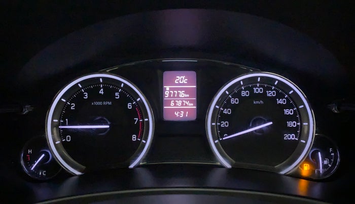 2015 Maruti Ciaz ZXI+, Petrol, Manual, 67,874 km, Odometer Image