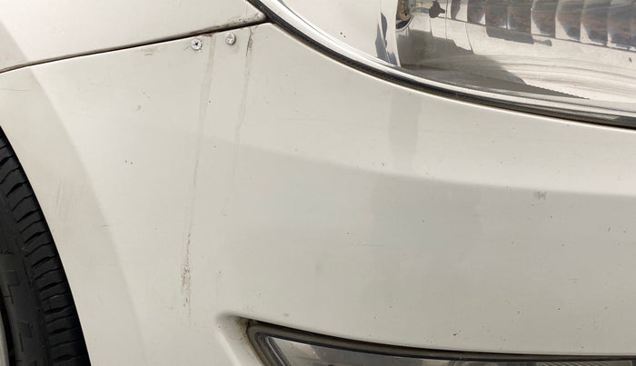 2013 Skoda Rapid AMBITION 1.6 TDI CR MT PLUS, Diesel, Manual, 1,23,087 km, Front bumper - Slightly dented