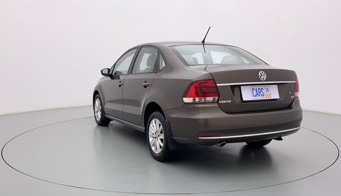2017 Volkswagen Vento HIGHLINE PETROL AT, Petrol, Automatic, 41,050 km, Left Back Diagonal