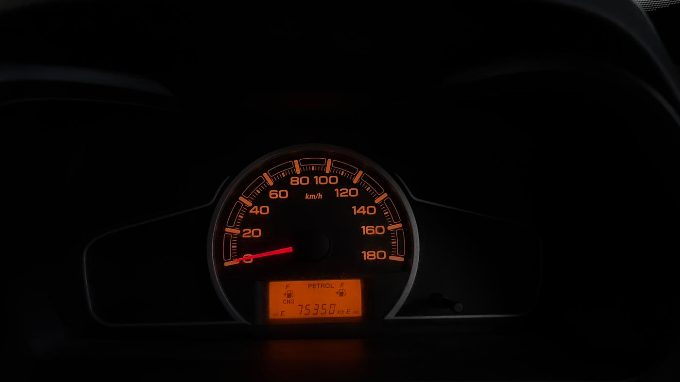 2020 Maruti Alto LXI CNG, CNG, Manual, 75,342 km, Odometer Image