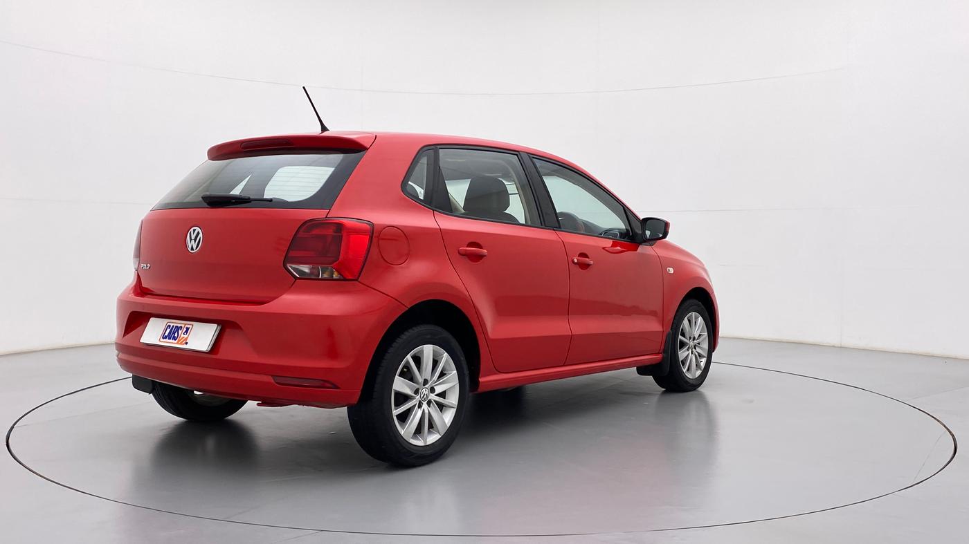 2015 Volkswagen Polo HIGHLINE1.2L PETROL, Petrol, Manual, 68,406 km, Right Back Diagonal
