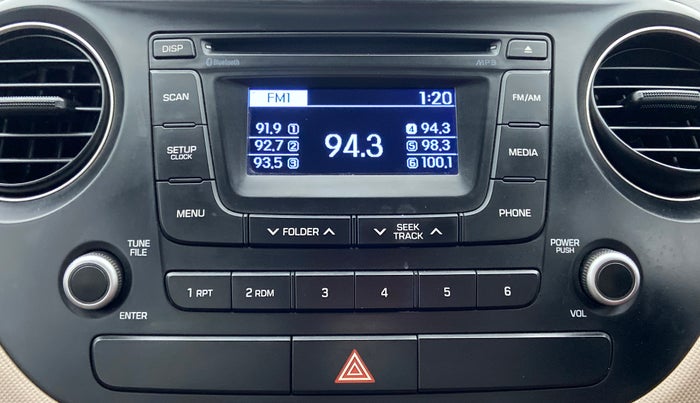 2014 Hyundai Xcent SX 1.2 OPT, Petrol, Manual, 91,329 km, Infotainment System