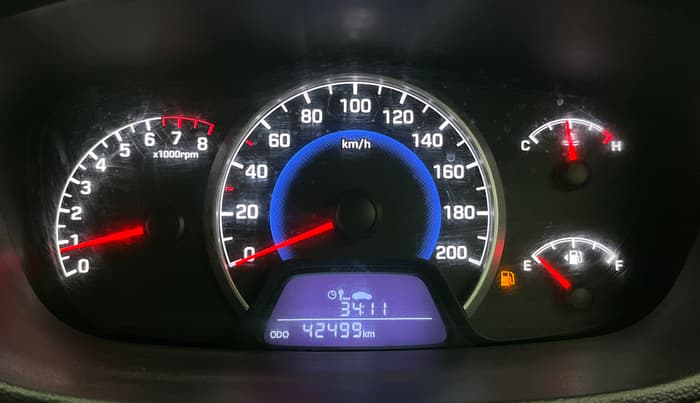 2017 Hyundai Grand i10 ASTA 1.2 KAPPA VTVT, Petrol, Manual, 42,478 km, Odometer Image