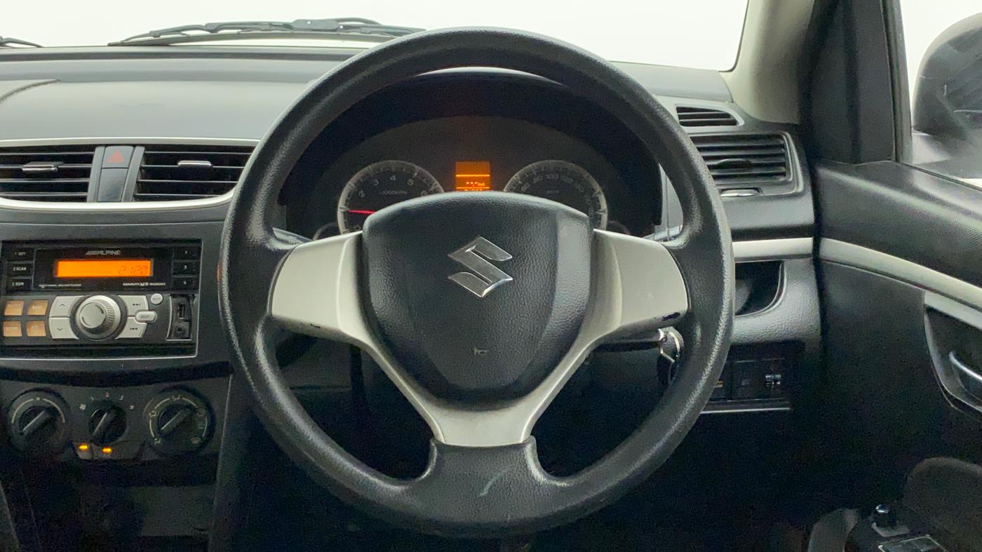 2012 Maruti Swift VXI, Petrol, Manual, 71,972 km, Steering Wheel Close Up