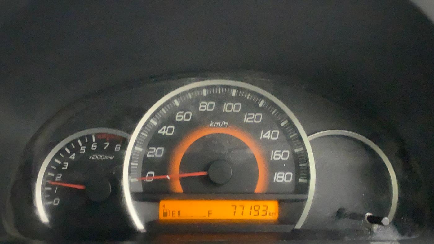 2011 Maruti Wagon R 1.0 VXI, Petrol, Manual, 77,193 km, Odometer Image