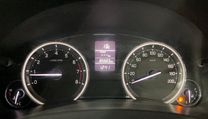 2016 Maruti Ciaz ZXI, Petrol, Manual, 85,653 km, Odometer Image