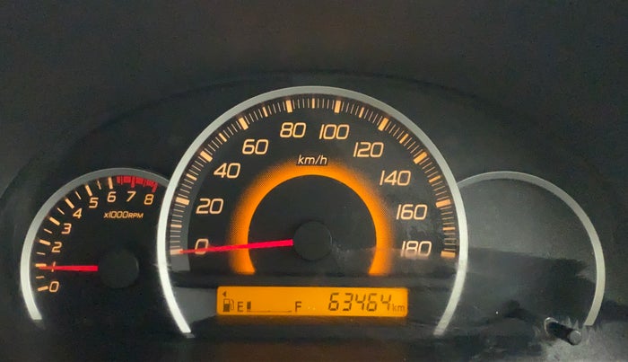 2012 Maruti Wagon R 1.0 VXI, Petrol, Manual, 63,458 km, Odometer Image