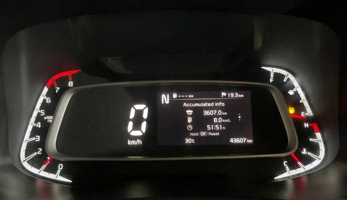 2021 KIA SONET HTX PLUS 1.0 IMT, Petrol, Manual, 43,591 km, Odometer Image