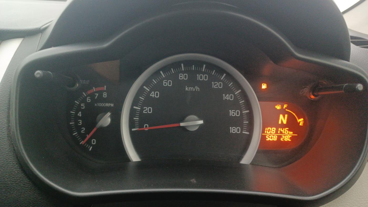 2015 Maruti Celerio VXI AMT, Petrol, Automatic, 1,08,145 km, Odometer Image