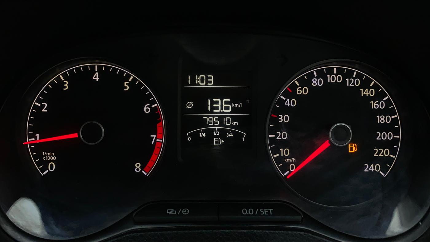 2018 Volkswagen Ameo COMFORTLINE 1.0, Petrol, Manual, 79,750 km, Odometer Image