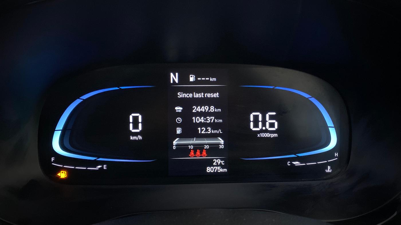 2025 Hyundai EXTER SX(O) CONNECT 1.2 AMT, Petrol, Automatic, 8,069 km, Odometer Image