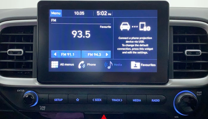 2019 Hyundai VENUE SX 1.0 TURBO, Petrol, Manual, 44,039 km, Infotainment System