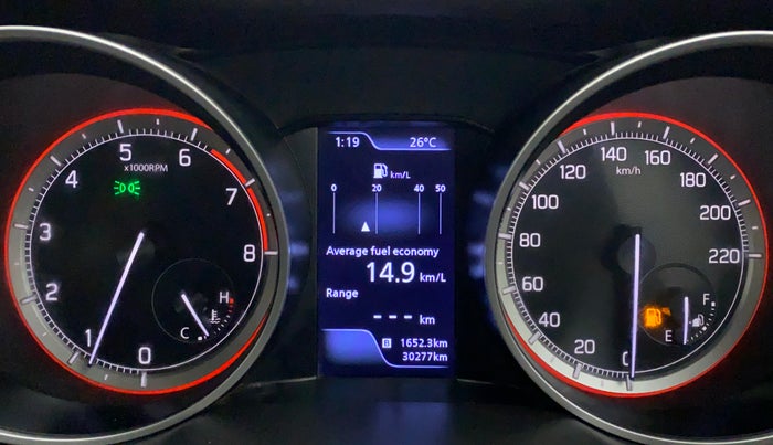 2021 Maruti Swift ZXI PLUS, Petrol, Manual, 30,277 km, Odometer Image