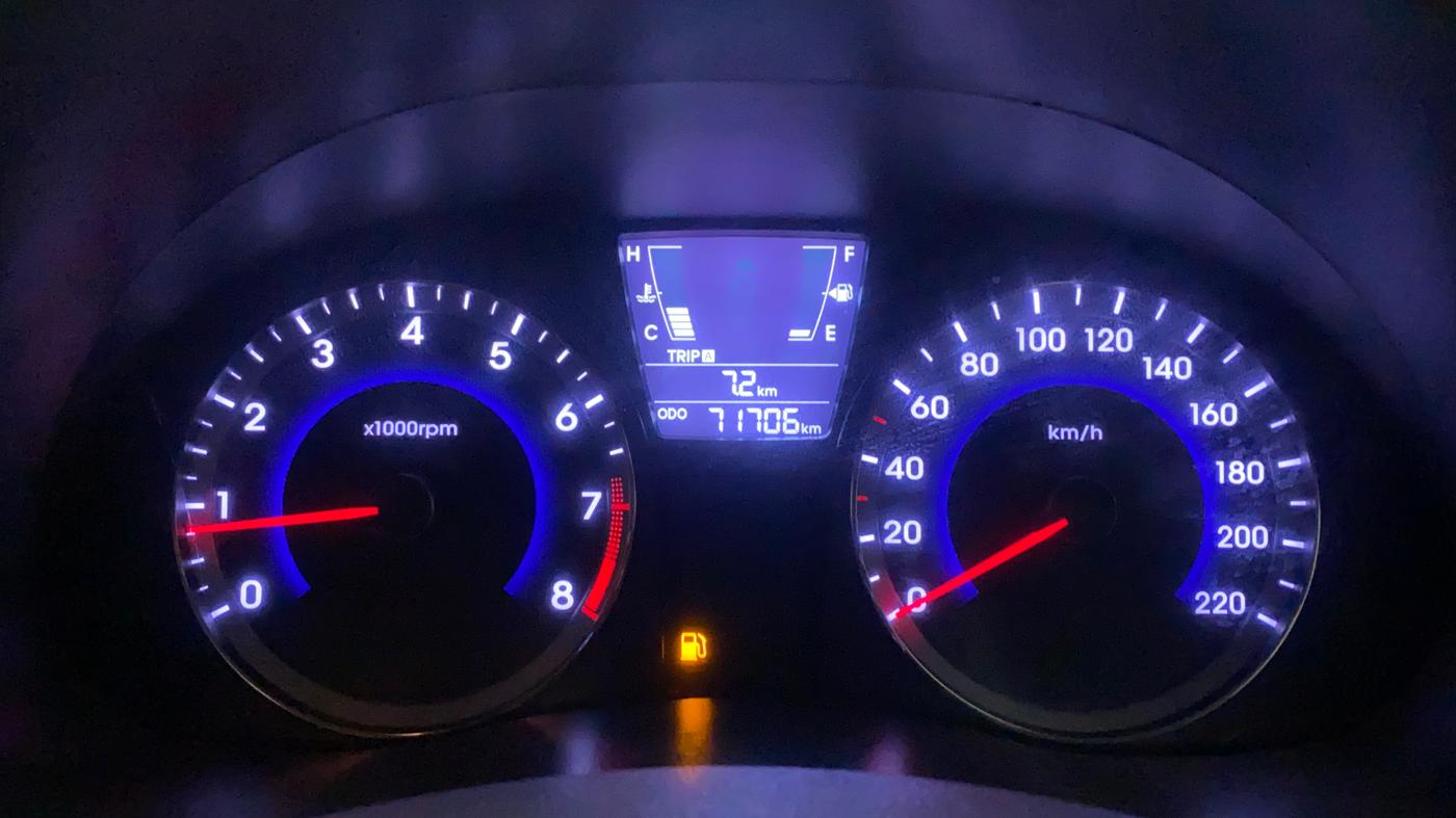 2017 Hyundai Verna 1.4 VTVT, CNG, Manual, 1,05,216 km, Odometer Image