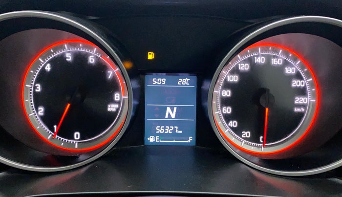 2018 Maruti Swift ZXI AMT, Petrol, Automatic, 56,327 km, Odometer Image