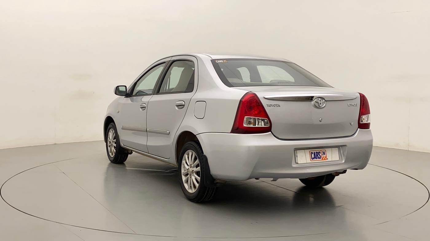 2011 Toyota Etios V, Petrol, Manual, 1,04,736 km, Right Back Diagonal