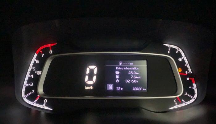 2021 KIA SONET HTX 1.0 IMT, Petrol, Manual, 48,437 km, Odometer Image