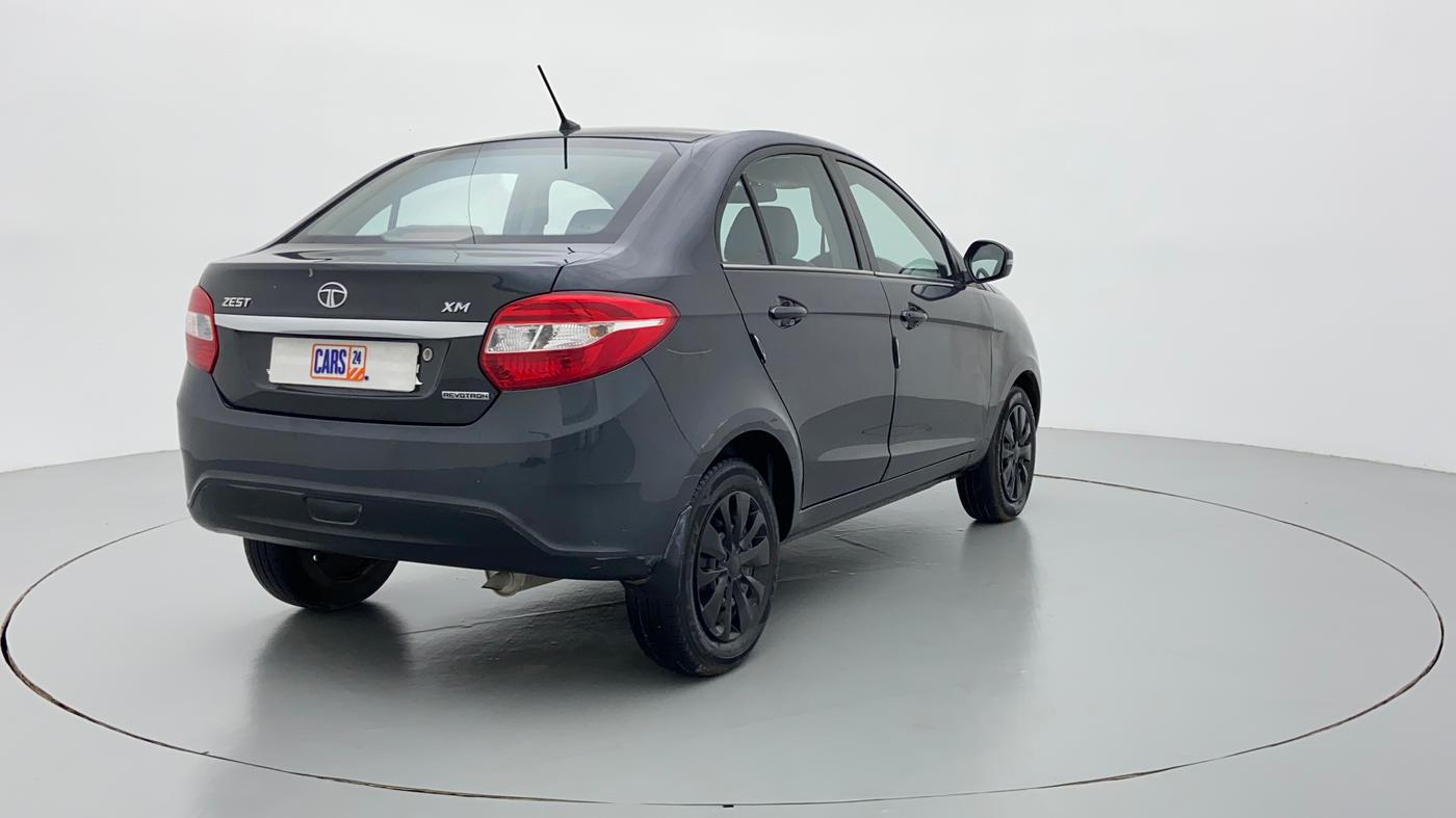 2015 Tata Zest XM PETROL, Petrol, Manual, 83,290 km, Right Back Diagonal