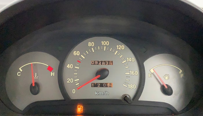 2012 Hyundai Santro Xing GL PLUS, Petrol, Manual, 94,839 km, Odometer Image