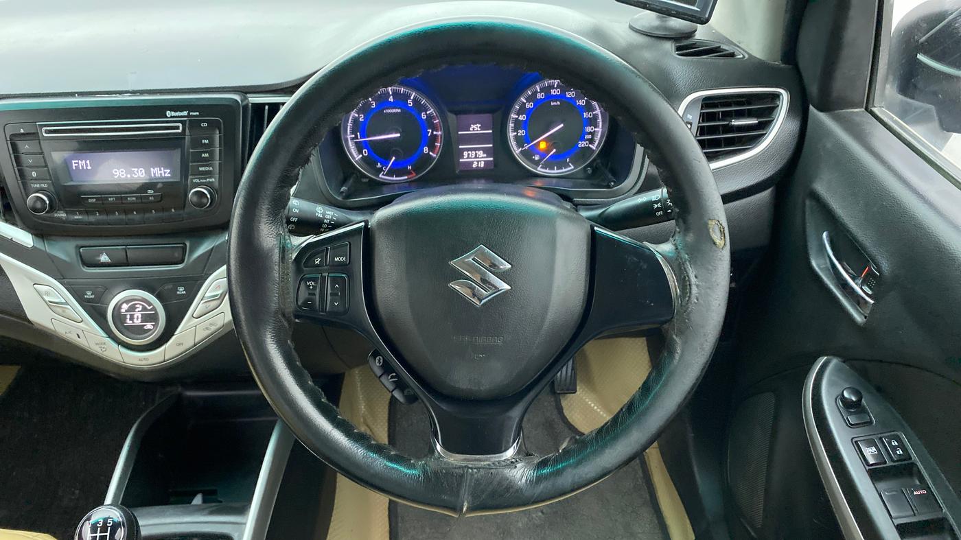 2016 Maruti Baleno DELTA PETROL 1.2, Petrol, Manual, 97,531 km, Steering Wheel Close Up