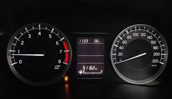 2022 Maruti Baleno DELTA PETROL 1.2, Petrol, Manual, 51,159 km, Odometer Image