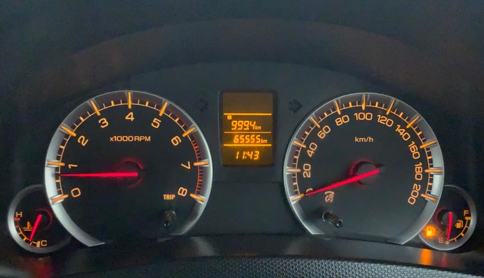 2016 Maruti Swift VXI, Petrol, Manual, 65,555 km, Odometer Image