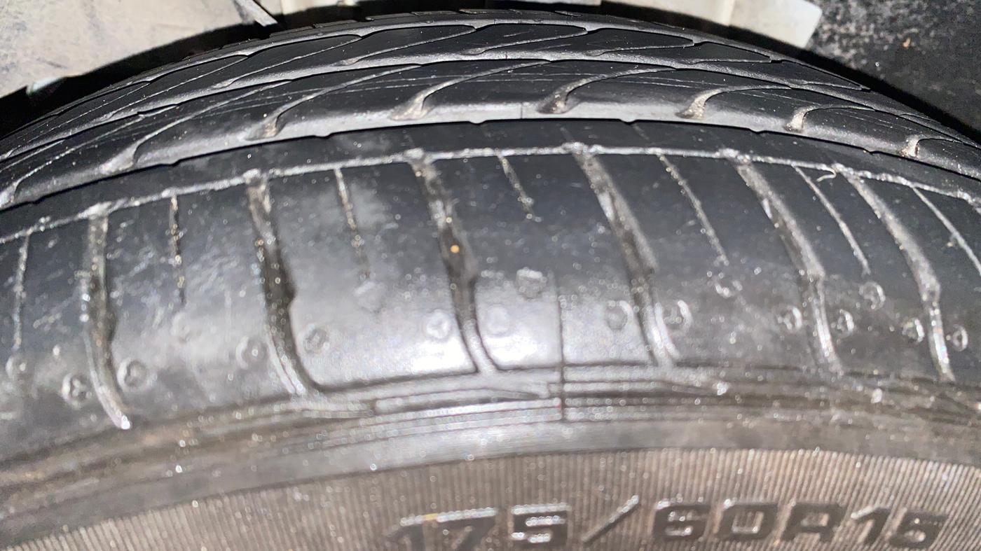 2022 Tata TIAGO NRG XZ AMT, Petrol, Automatic, 7,843 km, Left Front Tyre Tread