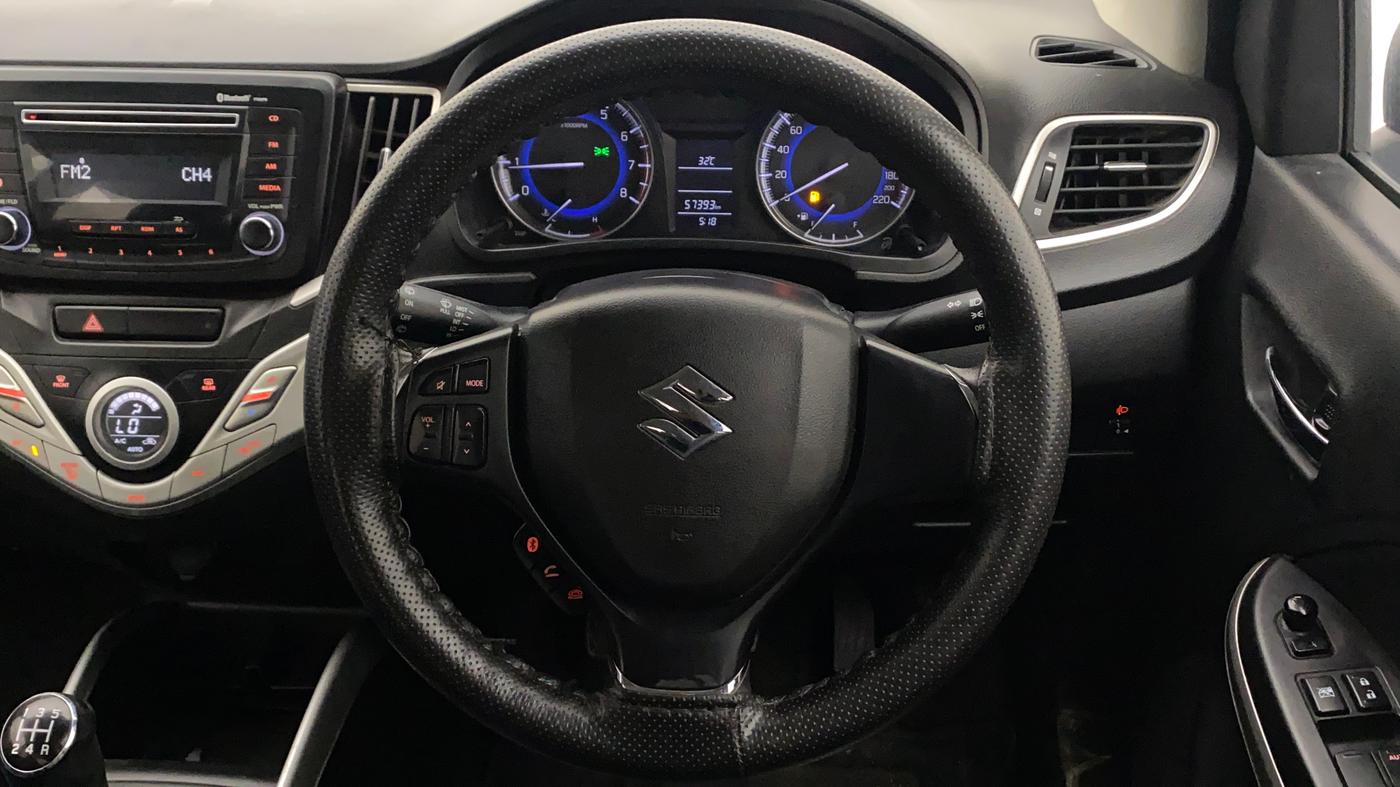 2017 Maruti Baleno DELTA PETROL 1.2, Petrol, Manual, 57,471 km, Steering Wheel Close Up