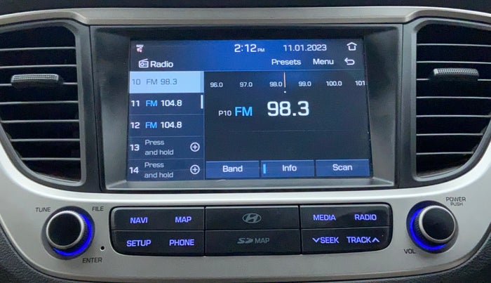 2017 Hyundai Verna 1.6 SX VTVT AT (O), Petrol, Automatic, 32,242 km, Infotainment System