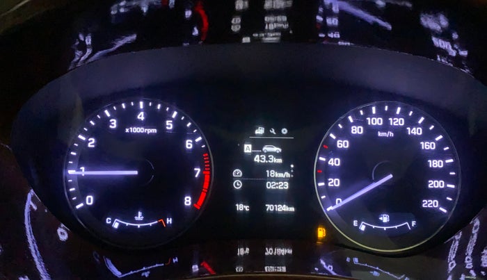 2017 Hyundai Elite i20 ASTA 1.2 (O), Petrol, Manual, 70,081 km, Odometer Image