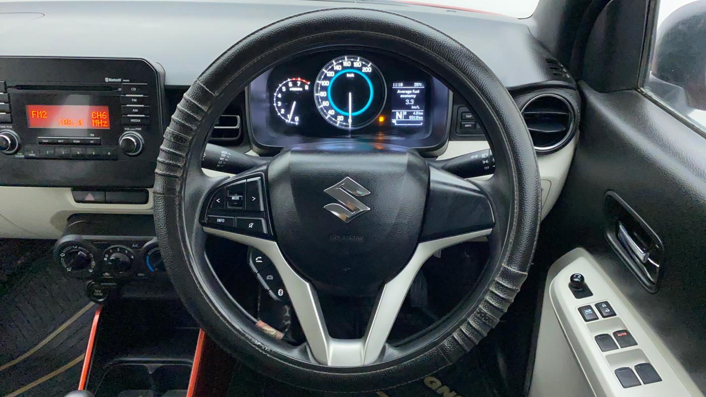 2017 Maruti IGNIS DELTA 1.2 K12 AMT, Petrol, Automatic, 9,641 km, Steering Wheel Close Up