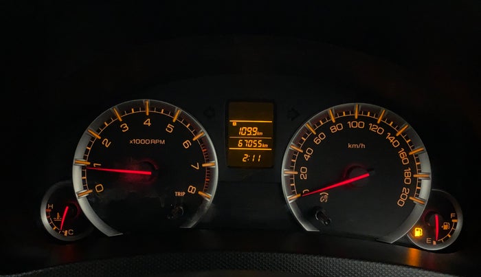 2014 Maruti Swift Dzire VXI, Petrol, Manual, 67,055 km, Odometer Image