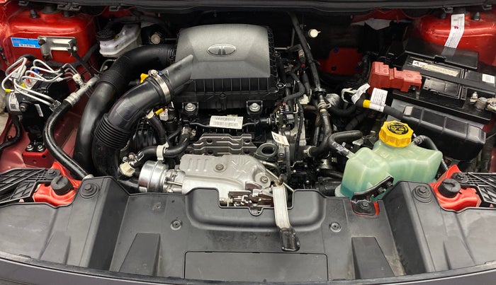 2024 Tata NEXON CREATIVE AMT DUAL TONE 1.2 PETROL, Petrol, Automatic, 19,537 km, Engine View