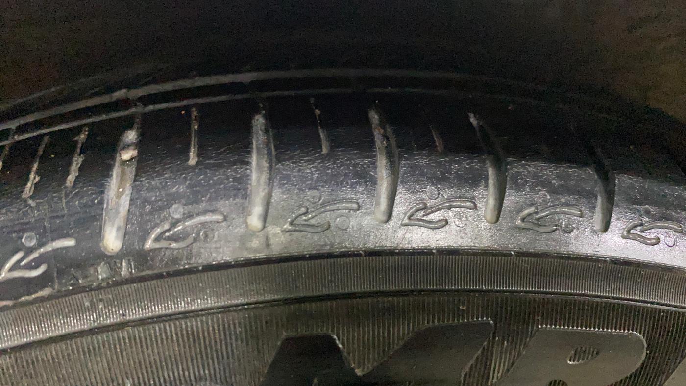 2025 Hyundai AURA S 1.2, CNG, Manual, 23,514 km, Right Rear Tyre Tread
