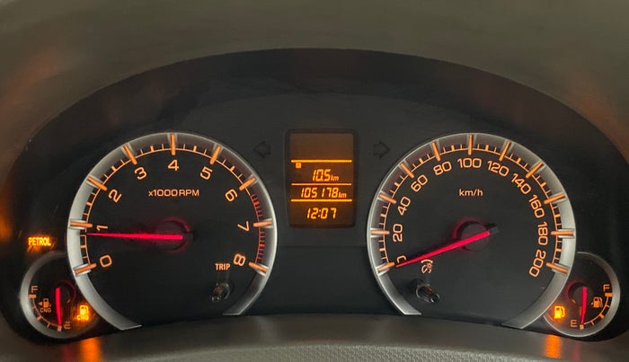 2014 Maruti Ertiga VXI CNG, CNG, Manual, 1,05,177 km, Odometer Image