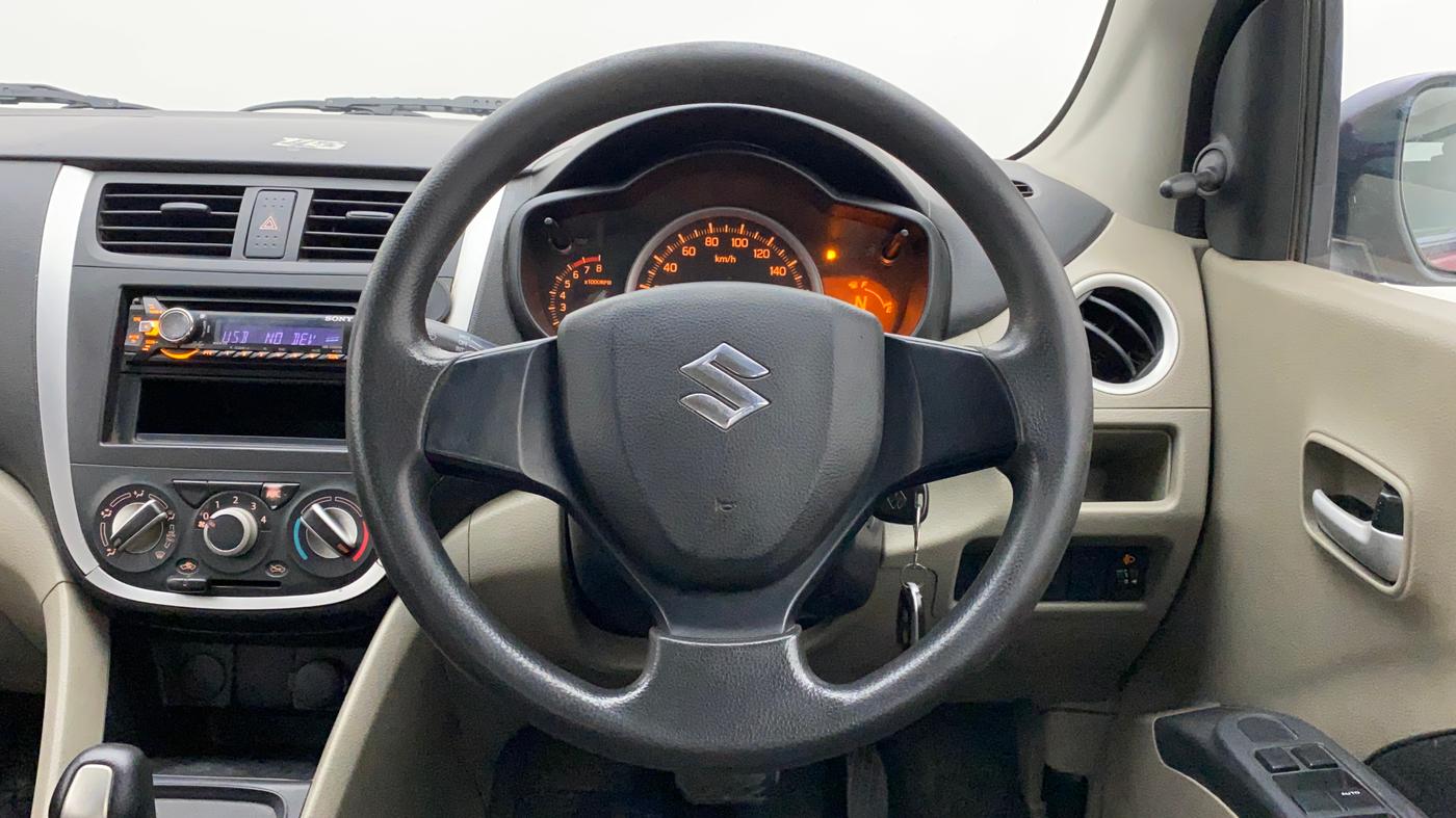 2014 Maruti Celerio VXI AMT, Petrol, Automatic, 94,381 km, Steering Wheel Close Up