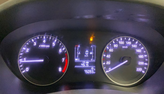 2017 Hyundai Elite i20 ASTA 1.2, Petrol, Manual, 75,093 km, Odometer Image