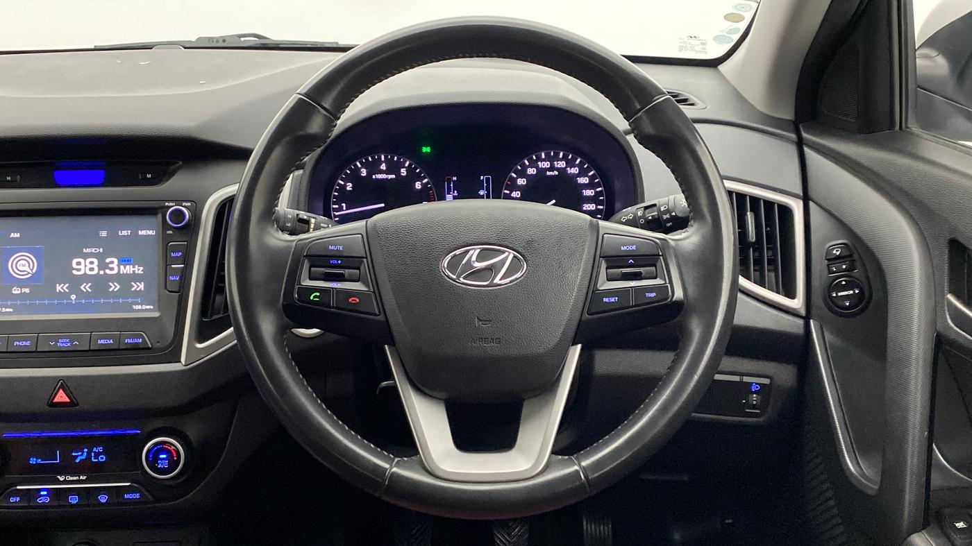 2017 Hyundai Creta 1.6 SX PLUS PETROL, Petrol, Manual, 22,872 km, Steering Wheel Close Up