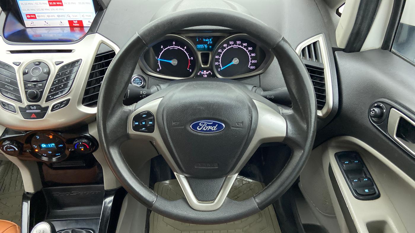 2017 Ford Ecosport TITANIUM 1.5L DIESEL, Diesel, Manual, 89,823 km, Steering Wheel Close Up