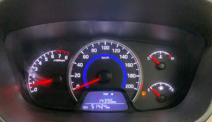 2017 Hyundai Grand i10 SPORTZ 1.2 KAPPA VTVT, CNG, Manual, 51,423 km, Odometer Image